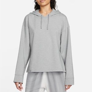 Nike Yoga Dri-Fit Women’s Fleece Hoodie Gray Sweatshirt